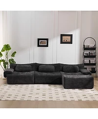 Streamdale Furniture Modular Combination Armchair, Bamboo Joint Shape