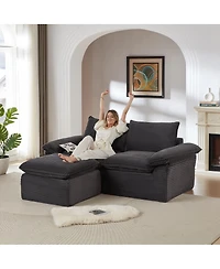 Streamdale Furniture Modern corduroy cloud sofa, freely combined
