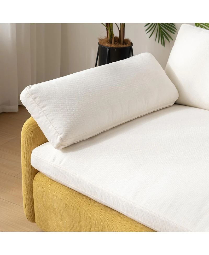 Streamdale Furniture Oversized Chenille Sofa Chair, Wide Seat Accent Chair, Modern Upholstered Armchair