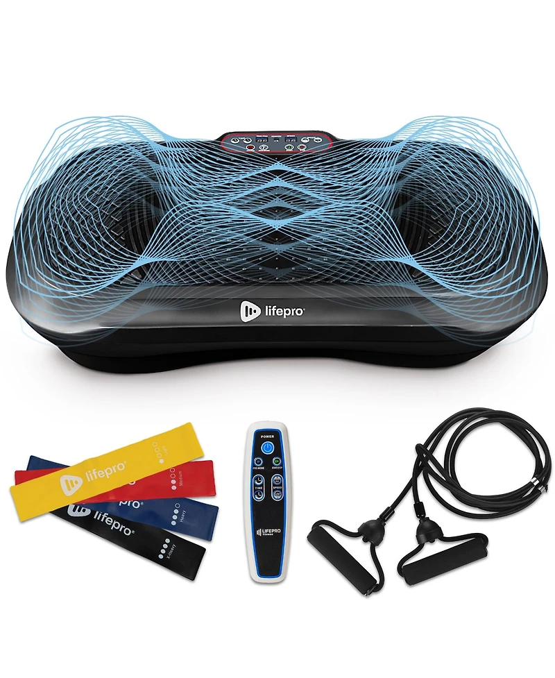 LifePro Vibration Plate Machine – Whole Body Workout w/ Loop Bands for Weight Loss & Toning