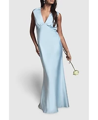 Oasis Women's Satin Maxi Bridesmaid Dress