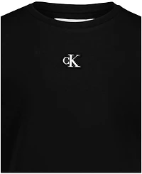 Calvin Klein Girls' 8-16 Short-Sleeve Crewneck T-Shirt Dress