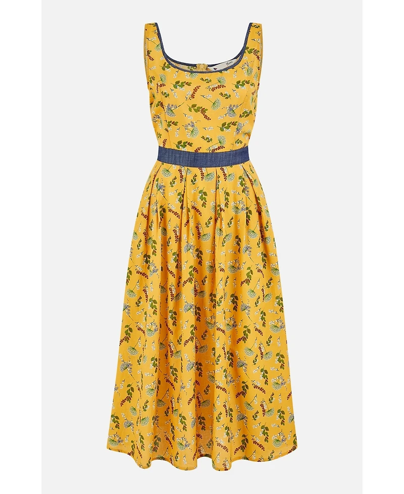 Yumi Women's Cinched Waist Skater Dress