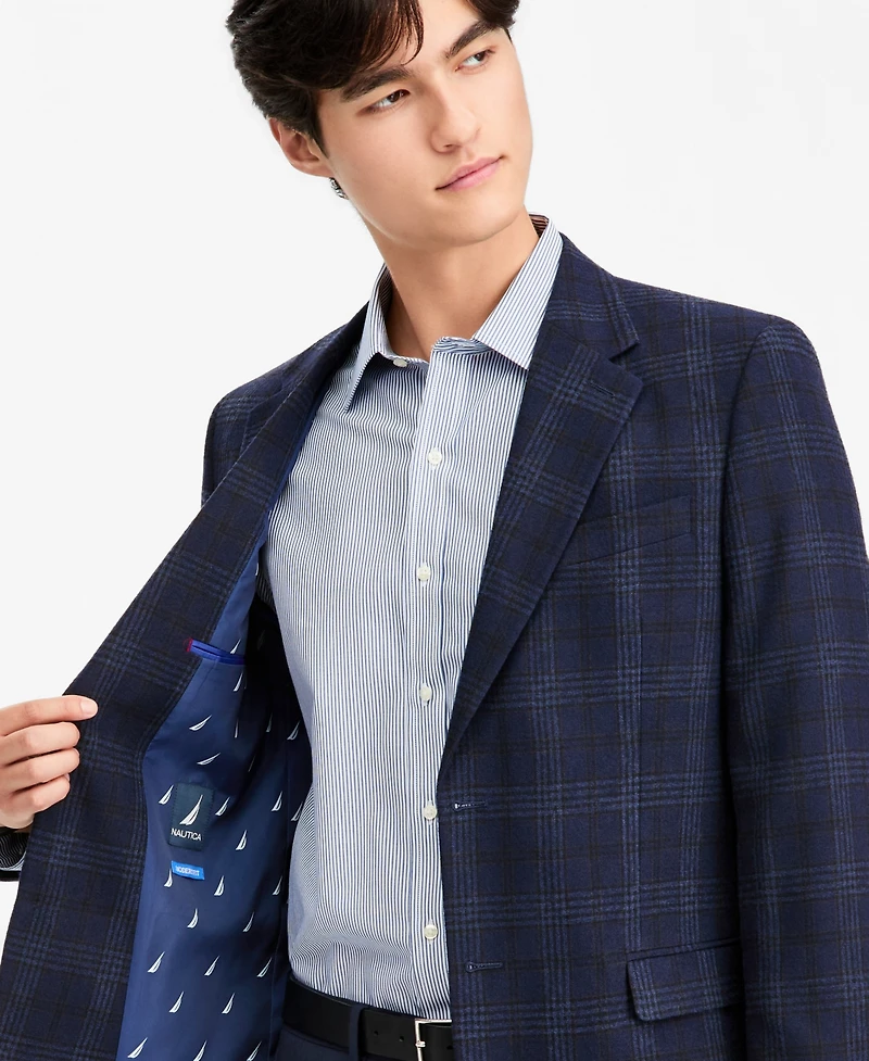 Nautica Men's Modern-Fit Tweed Patterned Sport Coat
