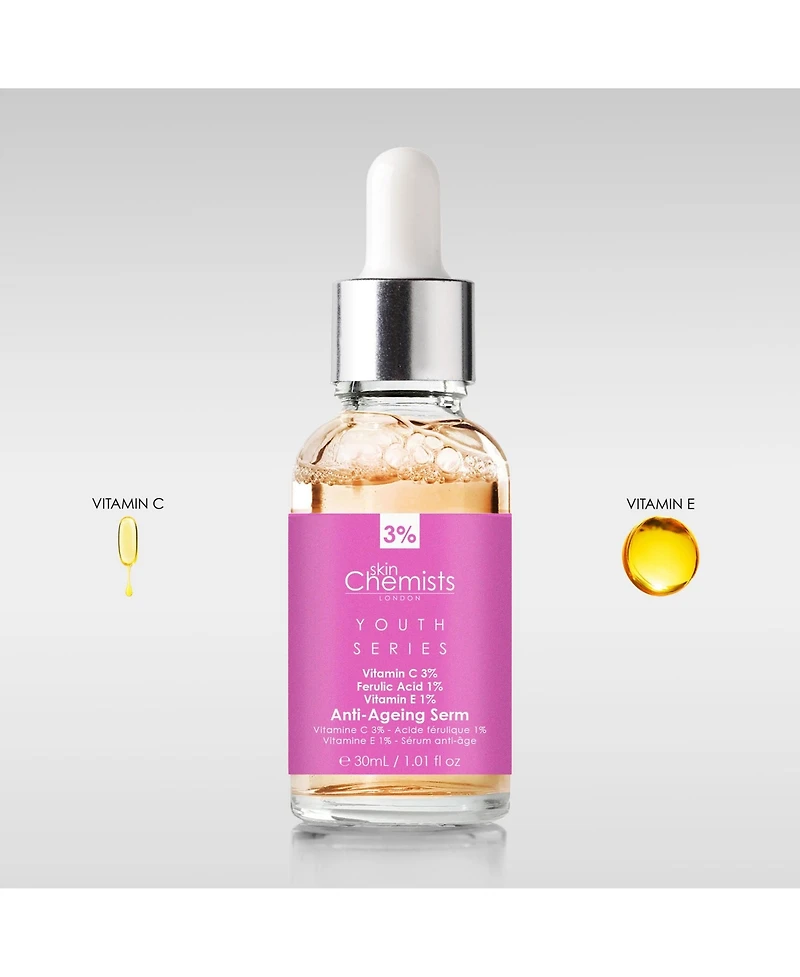 skinChemists Anti-Aging Advanced Serum Vitamin C 3%, Ferulic Acid 1%, Vitamin E 1% 30ml