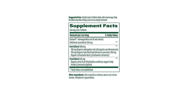MegaFood Ashwagandha Complex ,60 Tabs