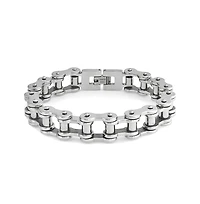 Bling Jewelry Men's Biker Jewelry Bicycle Link Mechanic Chain Bracelet Stainless Steel