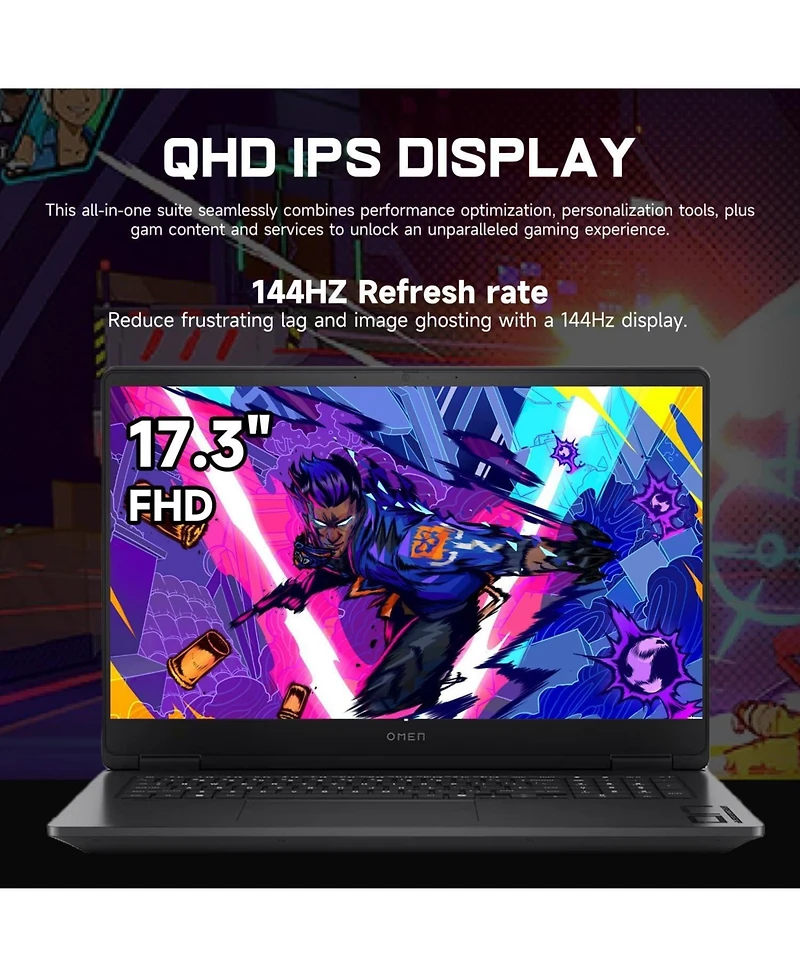 Hp Omen 17.3" Fhd Gaming Traditional Laptop, Amd Ryzen Ai 9 365, Nvidia GeForce Rtx 5070, 64GB Ram 2TB Ssd, Wi-Fi 6, Windows 11 Home