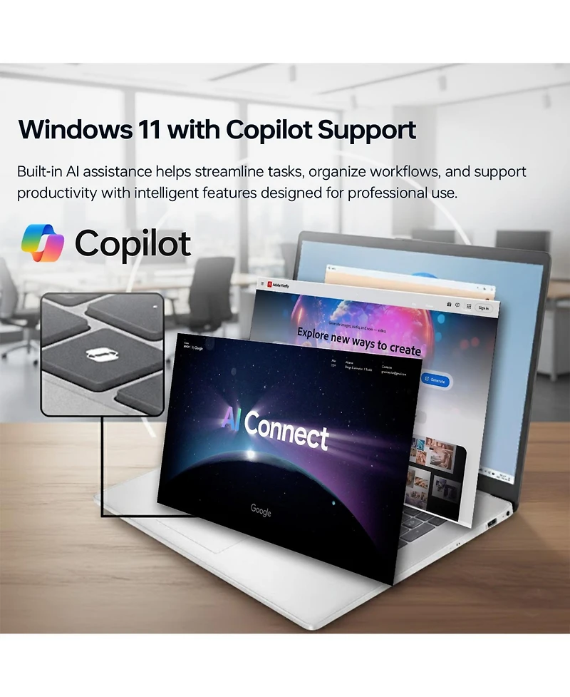 Hp Essential 17.3" Traditional Laptop Intel Core Ultra 7 16GB Ram Intel Graphics 2TB Ssd Storage Windows 11 Pro 60Hz