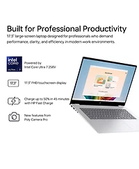 Hp OmniBook 7 17.3" Traditional Laptop Intel Core Ultra 7 32GB Ram Intel Arc 140V 2TB Ssd Storage Windows 11 Pro 60Hz