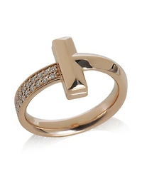 Pre-Owned Tiffany & Co Rose Gold Diamond Tiffany T T1 Ring