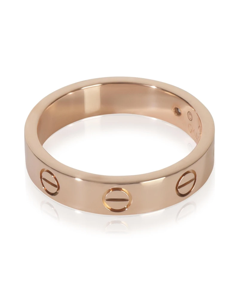 Pre-Owned Cartier Rose Gold Diamond Small Model Love Ring