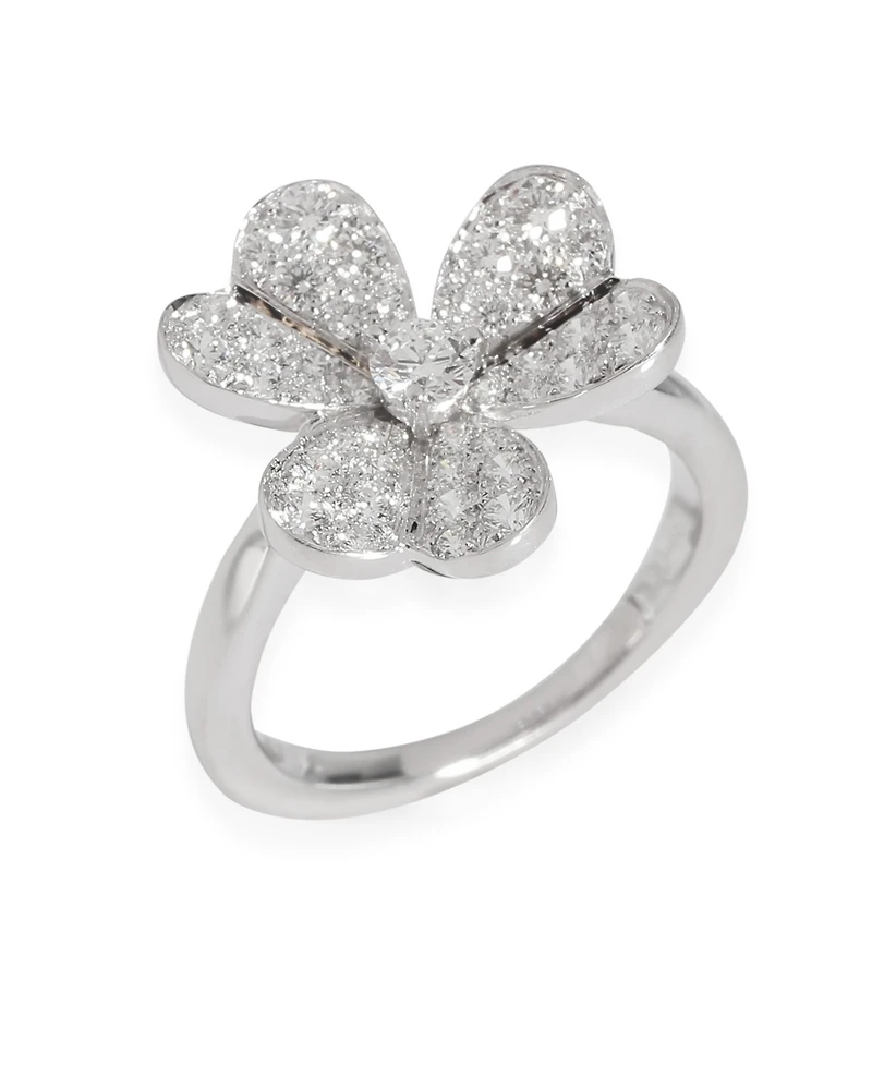 Pre-Owned Van Cleef & Arpels Frivole Ring in 18k White Gold 0.8 Ctw