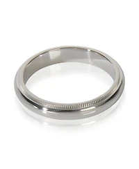 Pre-Owned Tiffany & Co Platinum Tiffany Together 4mm Milgrain Band