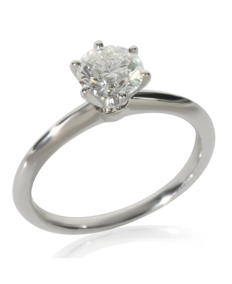 Pre-Owned Tiffany & Co 0.88 ct Round Brilliant Diamond Engagement Ring