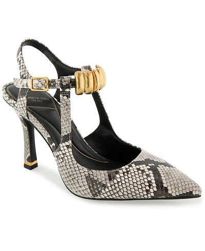 Kenneth Cole New York Women's Romi Ankle Hw Slingback Pumps