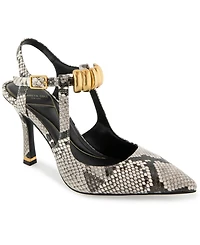 Kenneth Cole New York Women's Romi Ankle Hw Slingback Pumps
