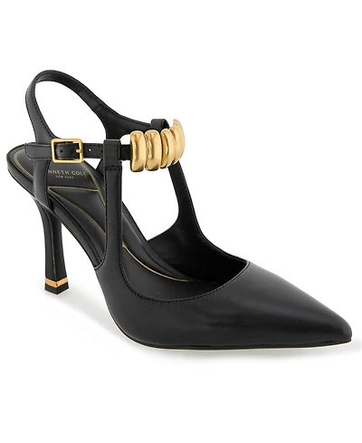 Kenneth Cole New York Women's Romi Ankle Hw Slingback Pumps