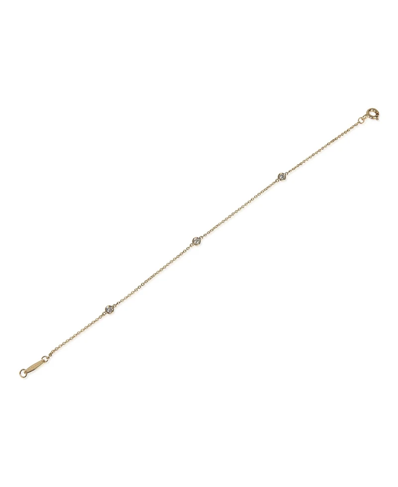 Pre-Owned Tiffany & Co Yellow Gold Diamond Elsa Peretti Diamond By The Yard Bracelet