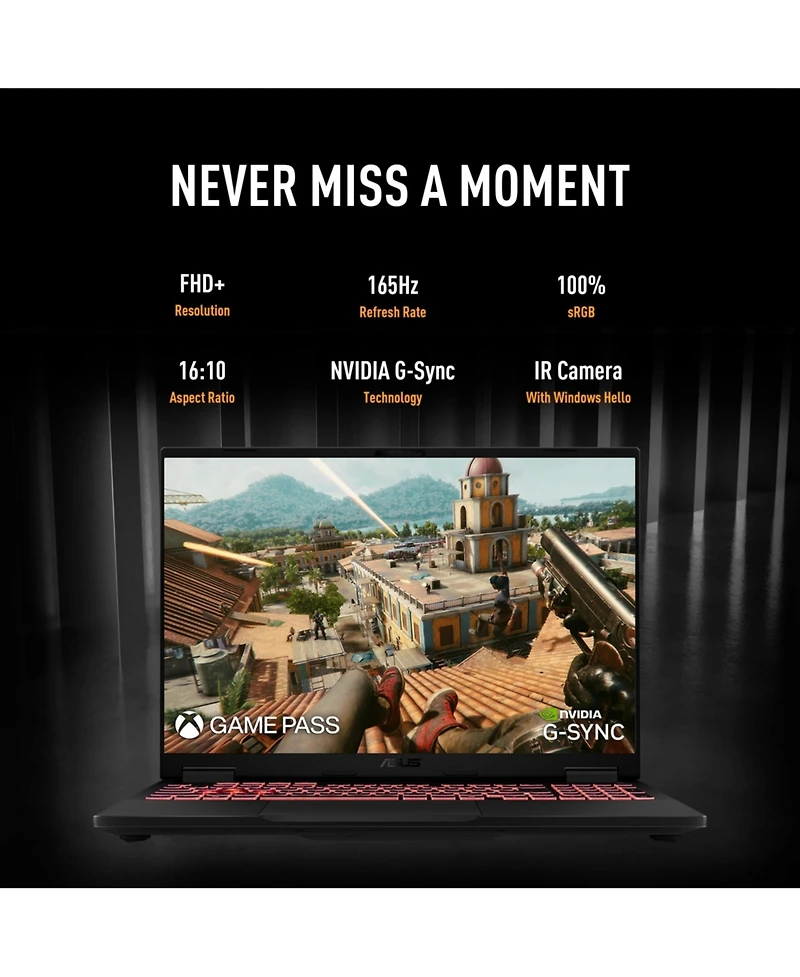 Asus Tuf A16 16" Traditional Laptop Amd Ryzen 7 32GB Ram Nvidia GeForce Rtx 5060 2TB Ssd Storage Windows 11 Pro 165Hz