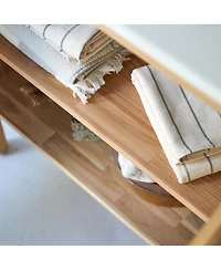 Tikamoon Teak and Ceramic Vanity Cabinet 80 cm Jill