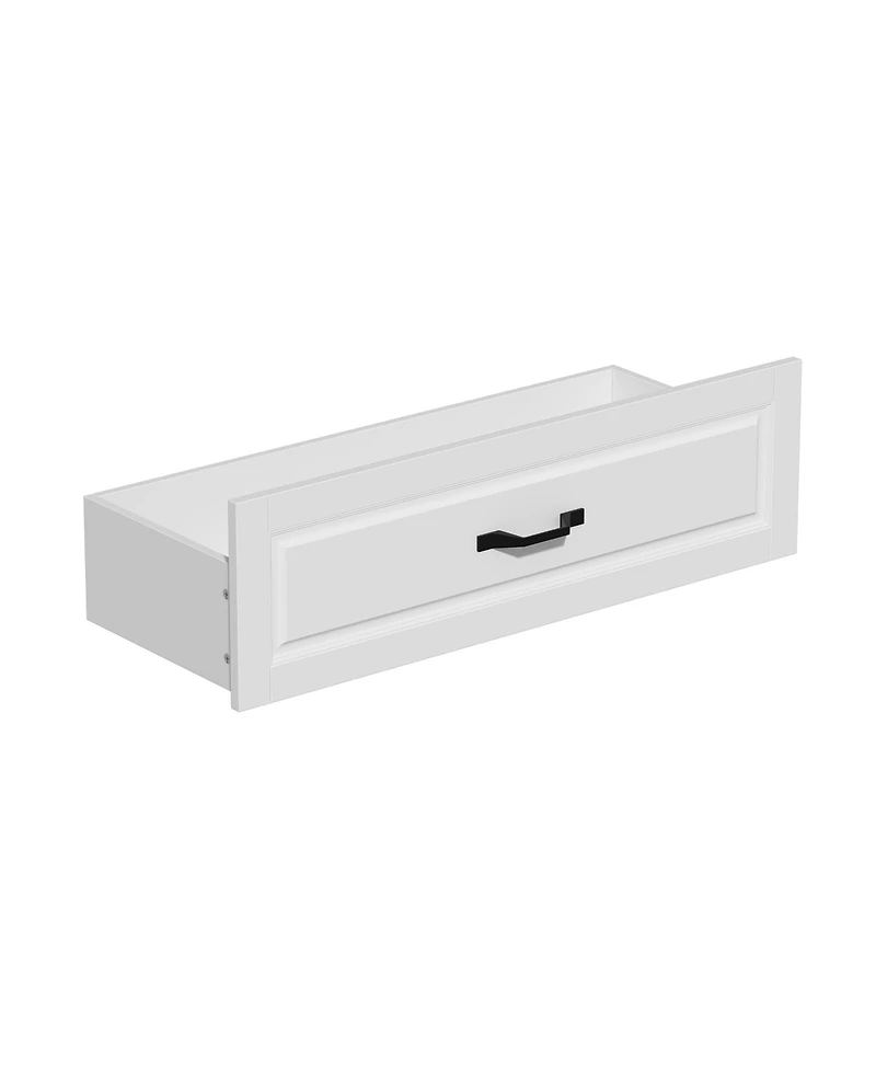 Homsee Large 19-Shelf Wood Standard Bookcase With Adjustable Shelves,5 Drawers