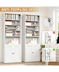 Rainsken 71" Industrial Metal Bookshelf