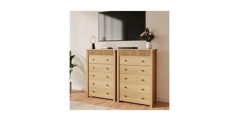 gaomon 5 Drawer Tall Dresser for Bedroom