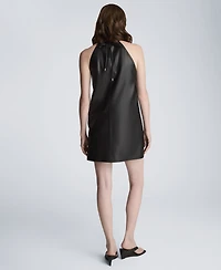 Kenneth Cole Women's Gathered Halter Neck Mini Dress