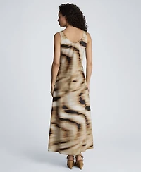 Kenneth Cole Women's Sleeveless Scoop Neck Long Slip Dress