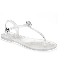 Wild Pair Women's Qahira Jelly Round Toe Thong Flat Sandals, Macy's Exclusive