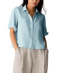 Eileen Fisher Women's Classic Collar Shirt