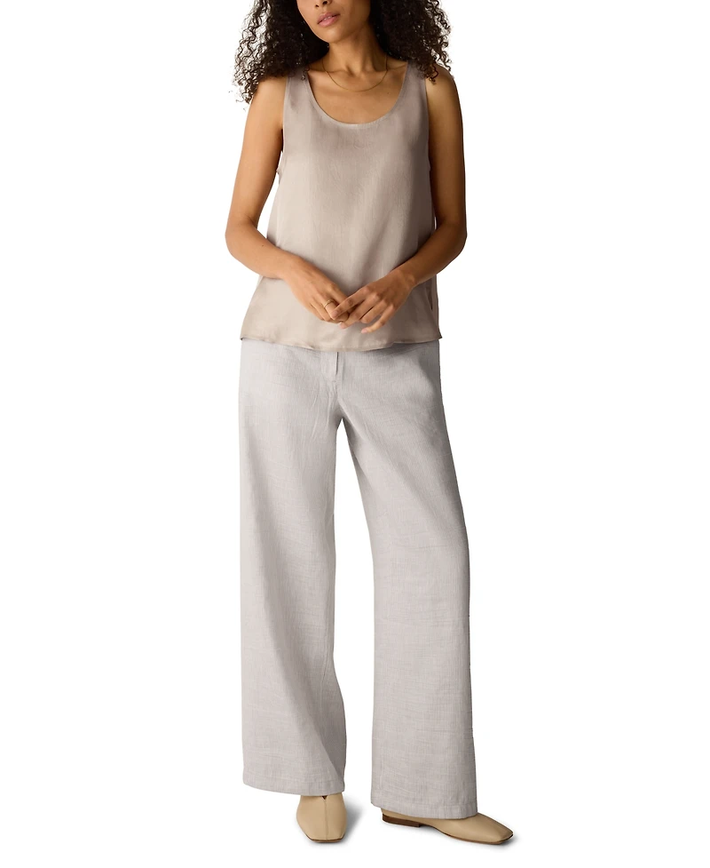 Eileen Fisher Women's Shimmer Scoop Neck Tank Top