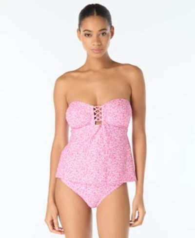 Michael Kors Lace Up Tankini Top Hipster Bottoms
