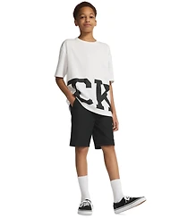 Calvin Klein Boys' 8-20 Short-Sleeve Crewneck T-Shirt