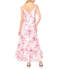 1.state Women's V-Neck Tiered Maxi Dress