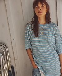 Free People Women's All Love Stripe Pocket Crew Neck T-Shirt