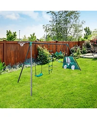 Streamdale Furniture Boys Four Swing Set Playground Paradise
