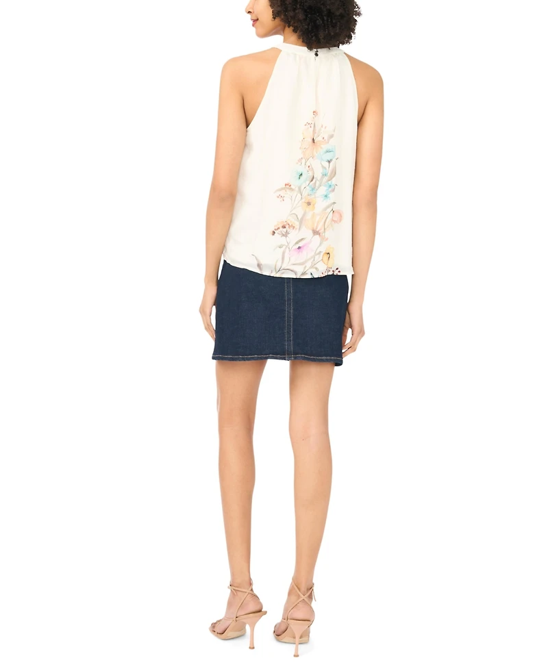 Vince Camuto Women's Crewneck Sleeveless Blouse