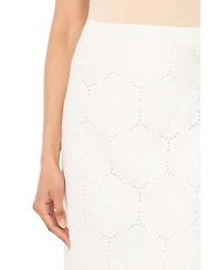 Vince Camuto Women's Scalloped Hem Midi Skirt