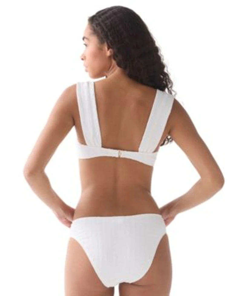 Kate Spade New York Womens Underwire Bikini Top High Cut Bottoms