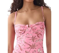 kate spade new york Women's Sweetheart Neck One-Piece Swimsuit