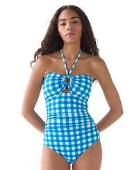 kate spade new york Women's Bandeau Neck One-Piece Swimsuit