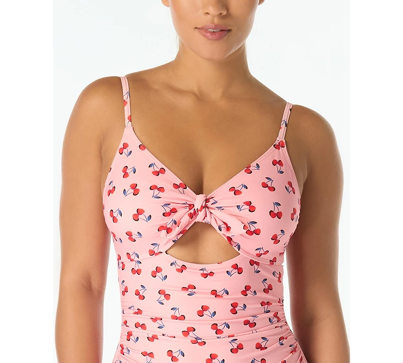 kate spade new york Women's V-Neck One-Piece Swimsuit