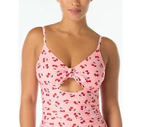 kate spade new york Women's V-Neck One-Piece Swimsuit