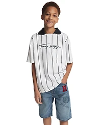 Tommy Hilfiger Boys' 2T-7 Varsity Regular Fit Denim Shorts