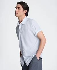 Kenneth Cole Men's Short-Sleeve Point Collar Shirt