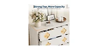 gaomon 5 Drawer Tall Dresser for Bedroom, 45'' Boho Chest of Drawers