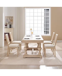 Streamdale Furniture French Country Dining Chairs, Rattan Back