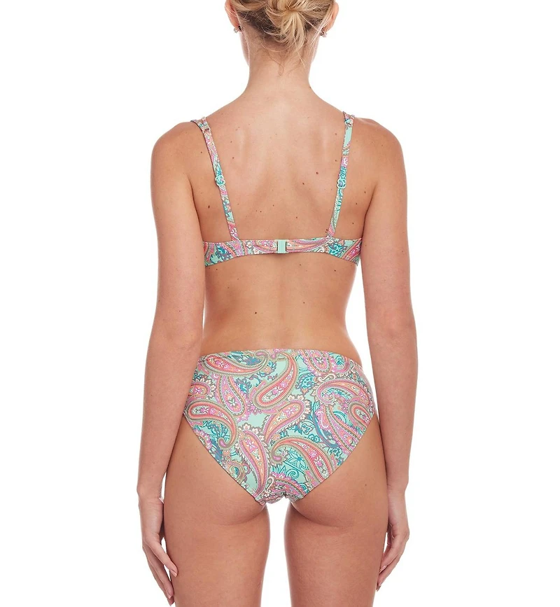 Lascana Women's Paisley Print Underwire Bikini Swimsuit Top Bra Sizing